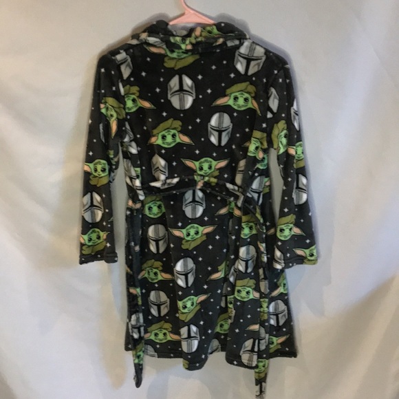StarWars the Mandalorian Grogu Baby Yoda unisex kids plush soft robe size 8/10 - Picture 5 of 13